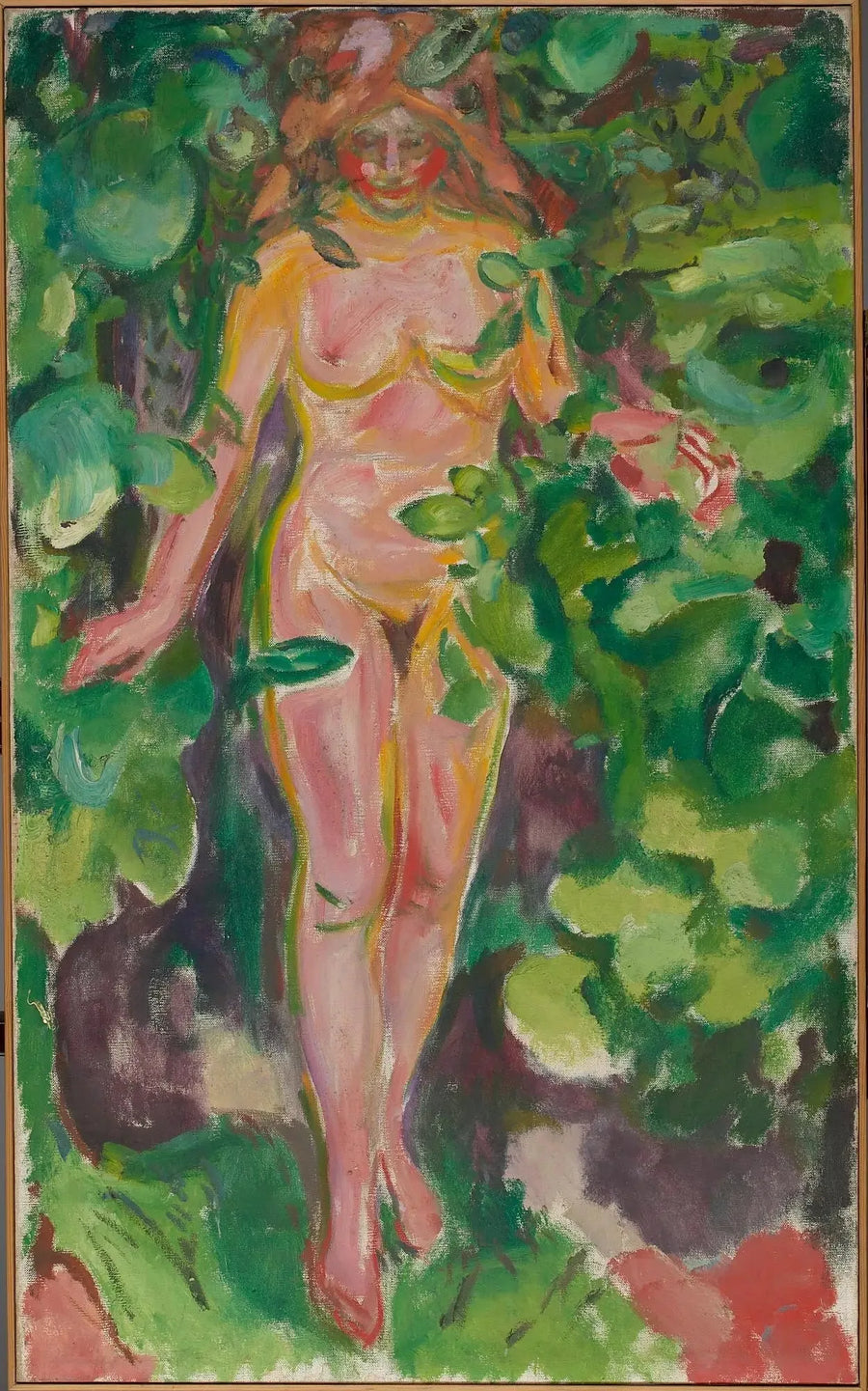 Akt kobiecy w lesie - Edvard Munch