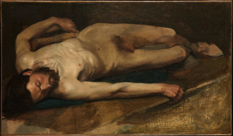 Męski akt - Edgar Degas