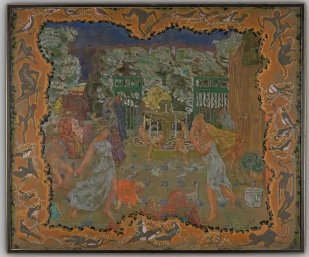 Różowa nuta, zacieniona głowa - Pierre Bonnard