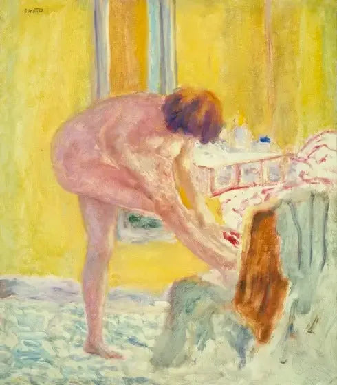 Nago na żółtym tle - Pierre Bonnard