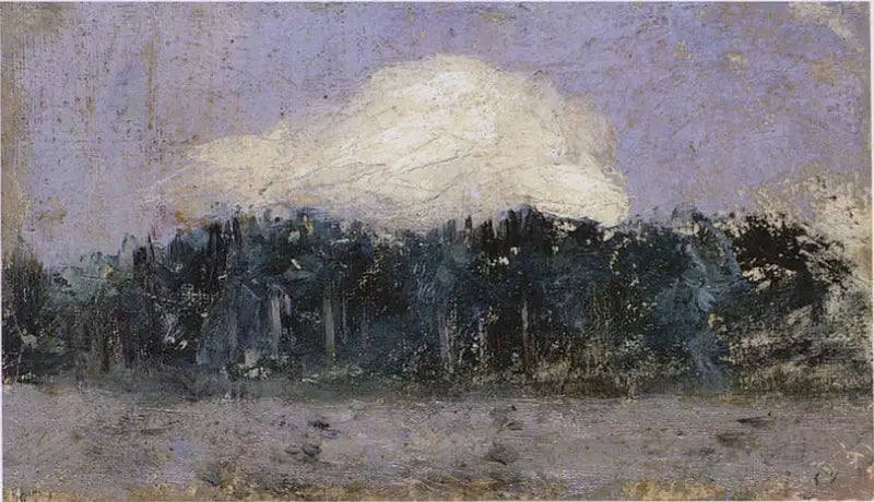 Biały obłok nad lasem - Édouard Vuillard