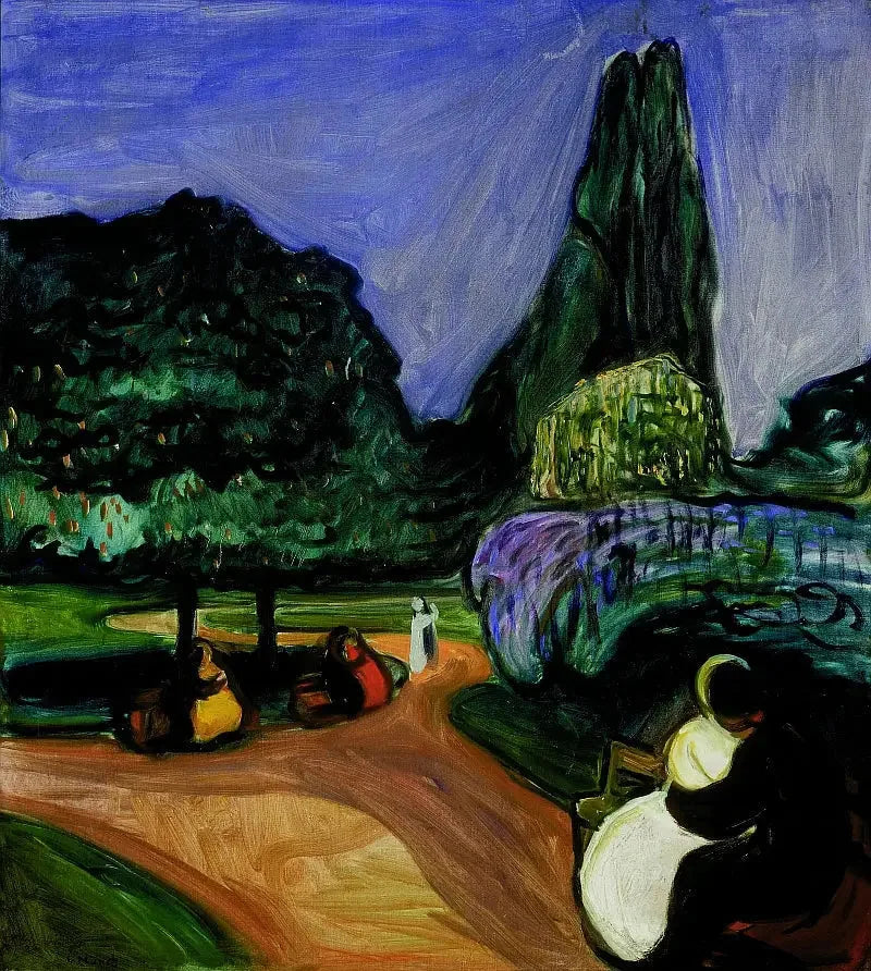 Letnia noc w Studenterlunden - Edvard Munch