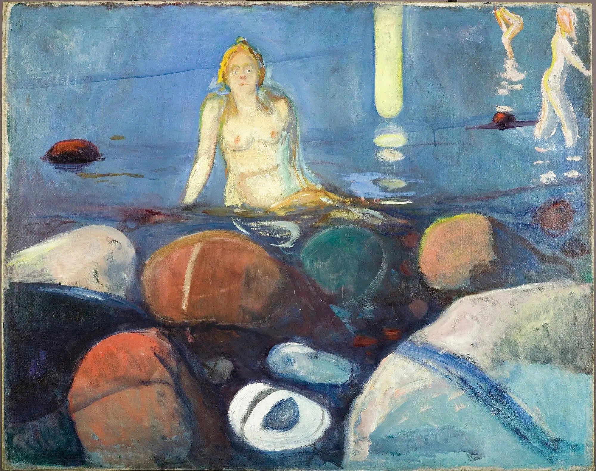 Nuit d'été. Sirène - Edvard Munch image 1 reproduction de peinture à l’huile