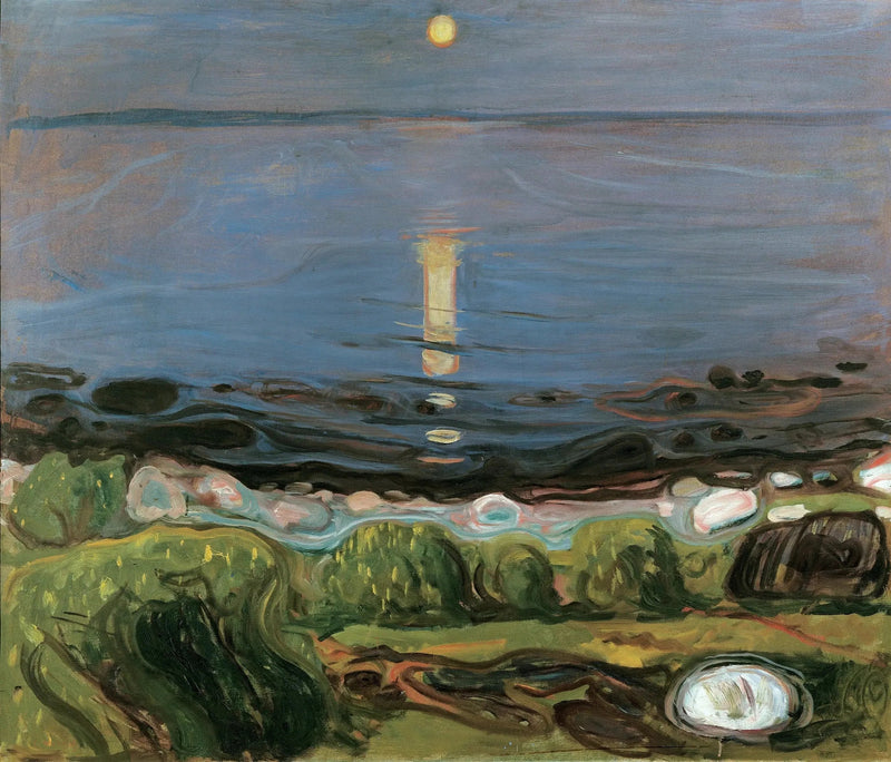 Letnia noc na plaży - Edvard Munch