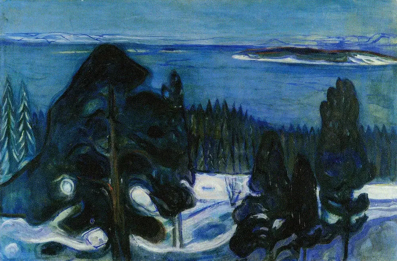 Zimowa noc - Edvard Munch