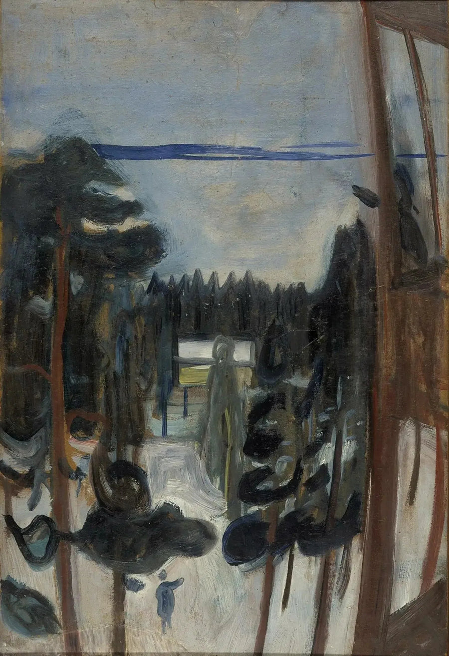 Zimowa noc - Edvard Munch
