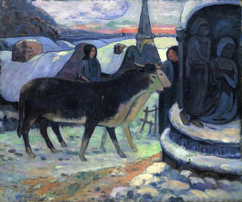 Noc Bożego Narodzenia, Błogosławieństwo wołów - Paul Gauguin