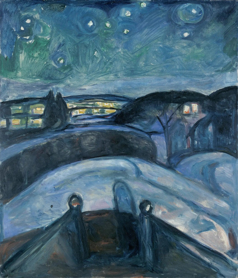 Gwiaździsta noc - Edvard Munch
