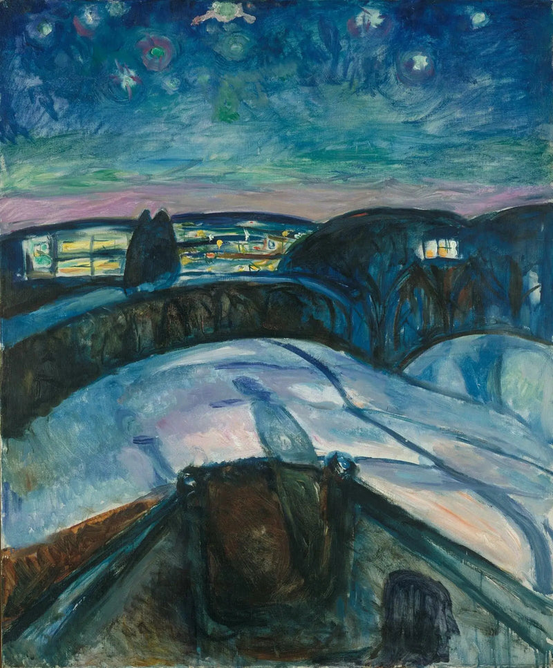 Gwiaździsta noc - Edvard Munch