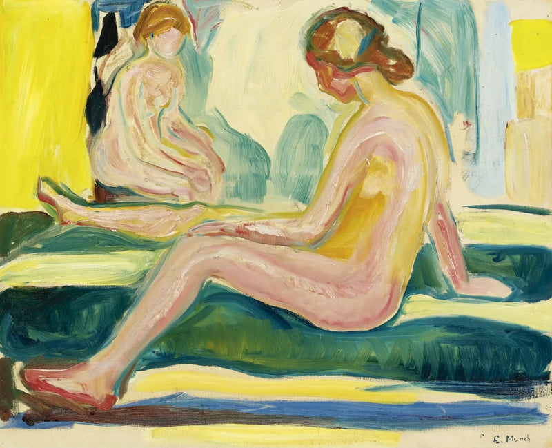 Siedzące kobiece akty - Edvard Munch