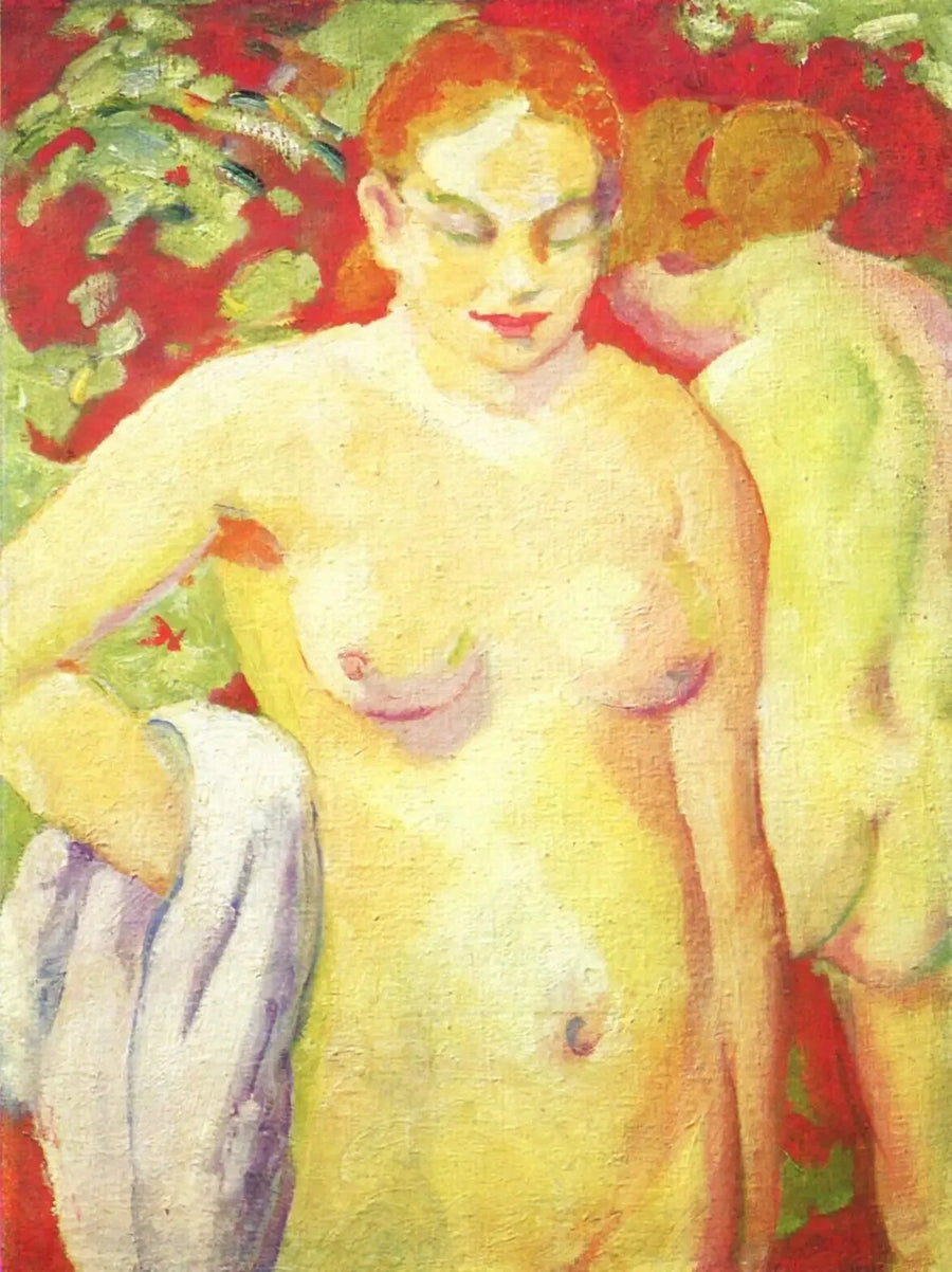 Nagi na cynobrowym tle - Franz Marc