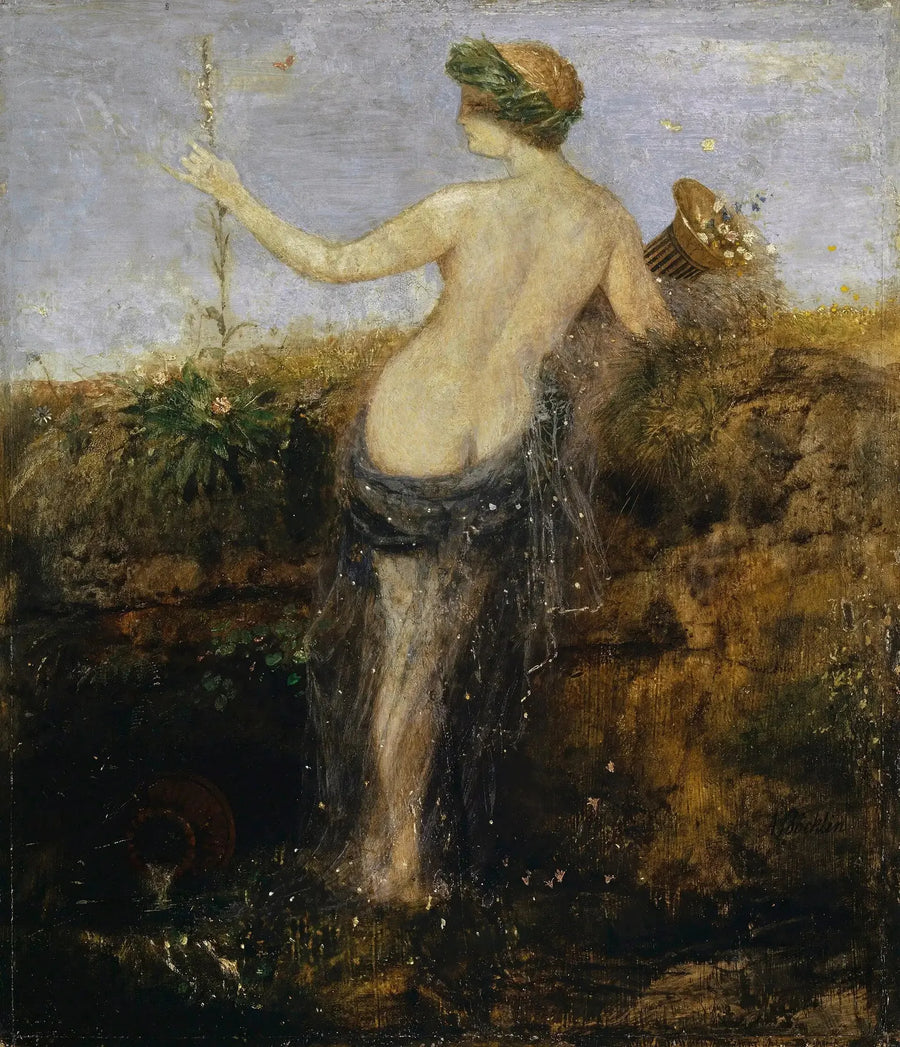Nimfa z rogiem obfitości - Arnold Böcklin
