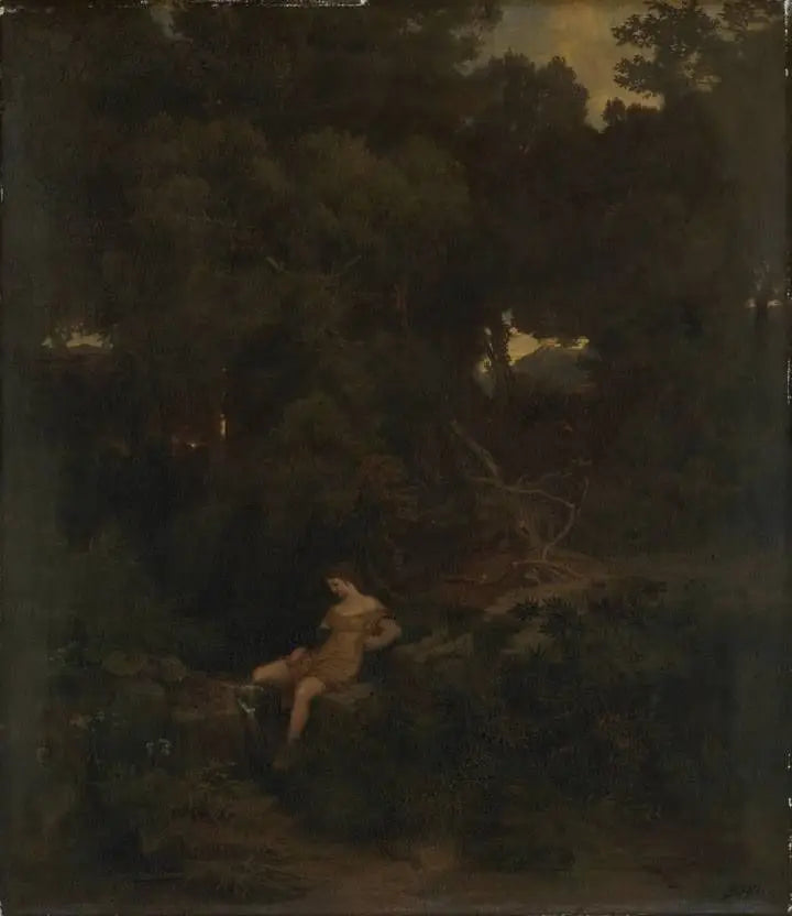 Nimfa u źródła - Arnold Böcklin