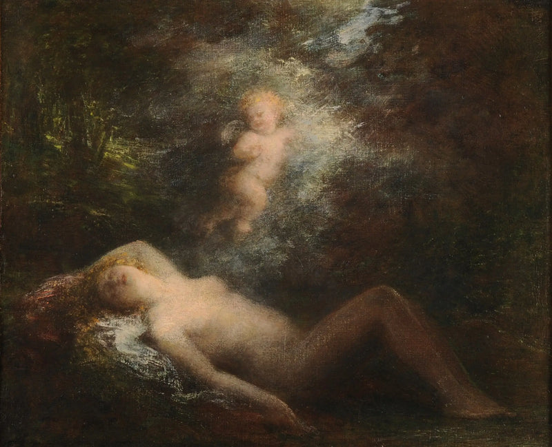 Uśpiona nimfa - Henri Fantin-Latour