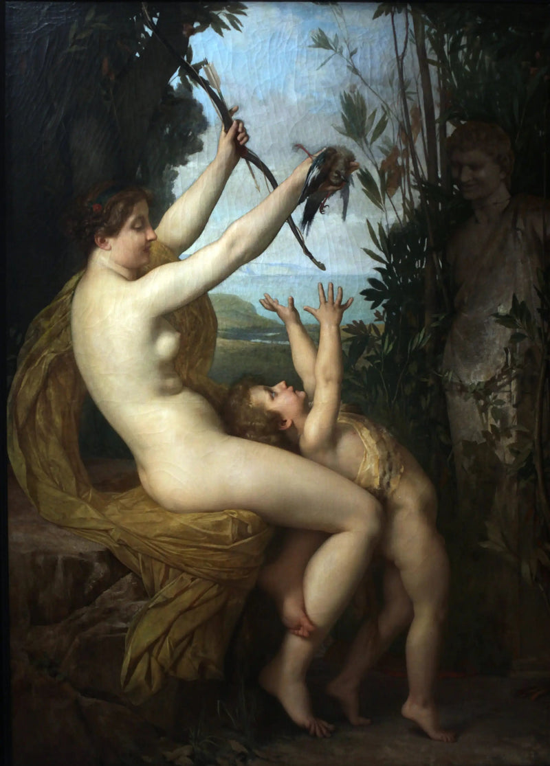 Nimfa i Bachus - Jules Lefebvre