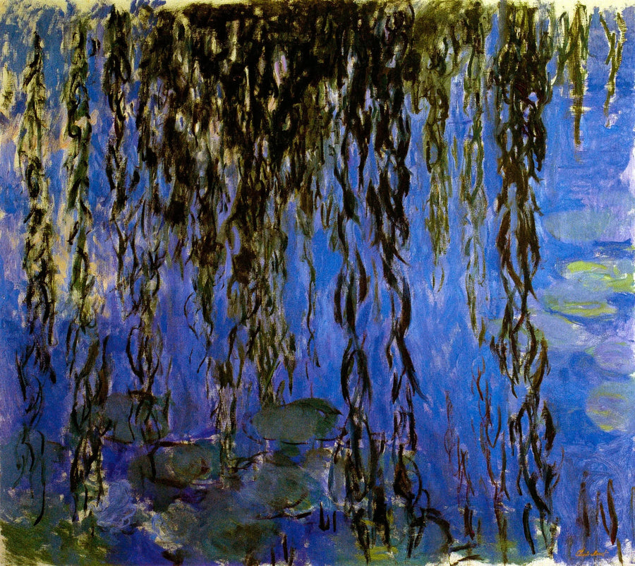 Nenufary z gałązkami wierzby - Claude Monet