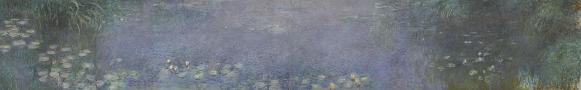 Nymfeum, jasny poranek przy wierzbach - Claude Monet