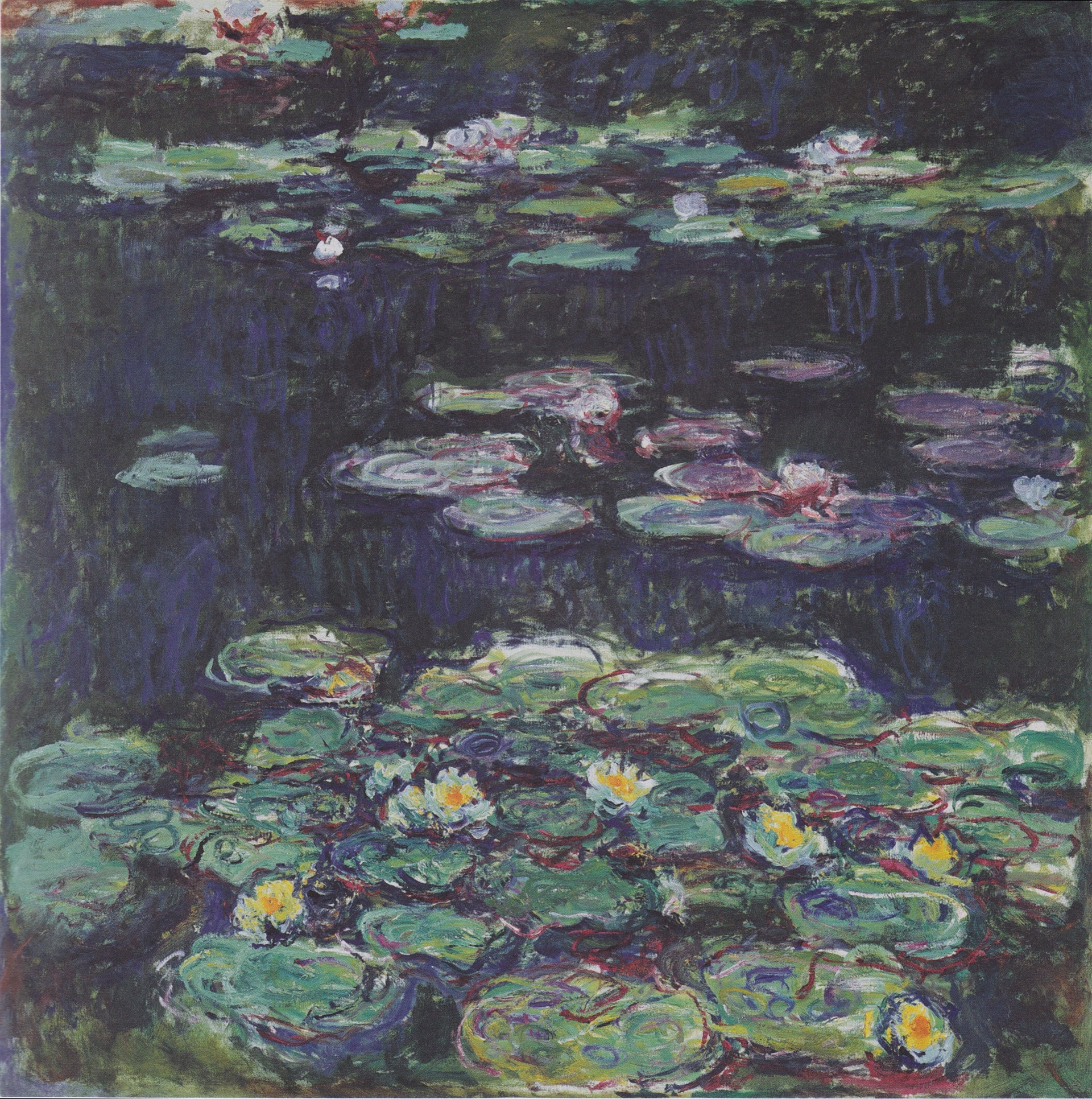 Nymphéas blancs et jaunes de Claude Monet, vers 1915–1917 – Kunst Museum Winterthur, inventaire KV 843, W1801