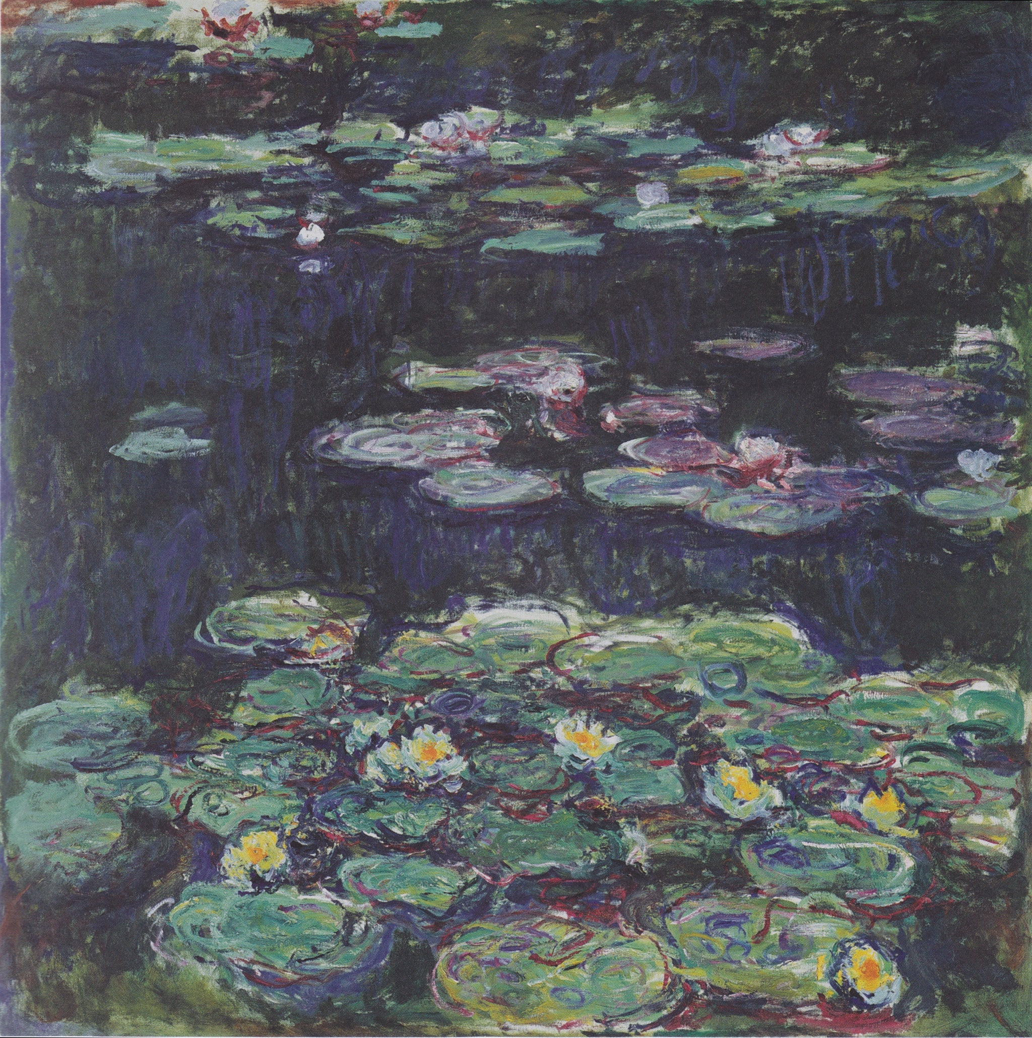 Nymphéas blancs et jaunes de Claude Monet, vers 1915–1917 – Kunst Museum Winterthur, inventaire KV 843, W1801