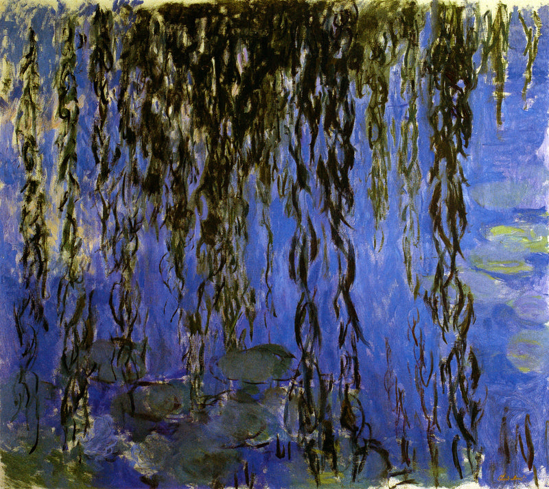 Nenufary z gałązkami wierzby - Claude Monet