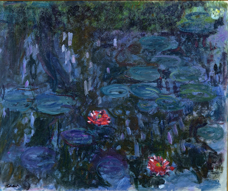 Lilie wodne, odbicia wierzbowe, Marmottan W1859 - Claude Monet