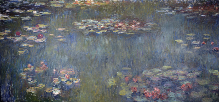 Basen Lilii Wodnych, zielone odbicia - Claude Monet