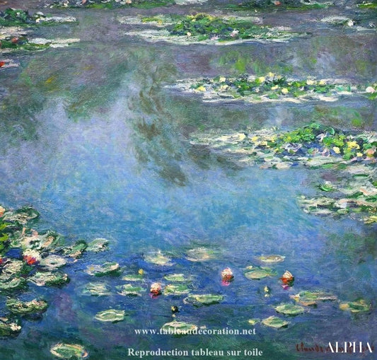 Nymphéas - Tableau connu Claude Monet - Reproductions de tableaux et peintures haut de gamme