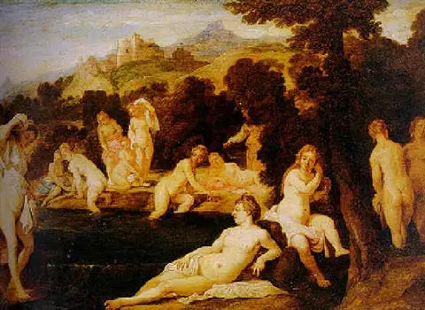 Nymfy w kąpieli - David Teniers Młodszy