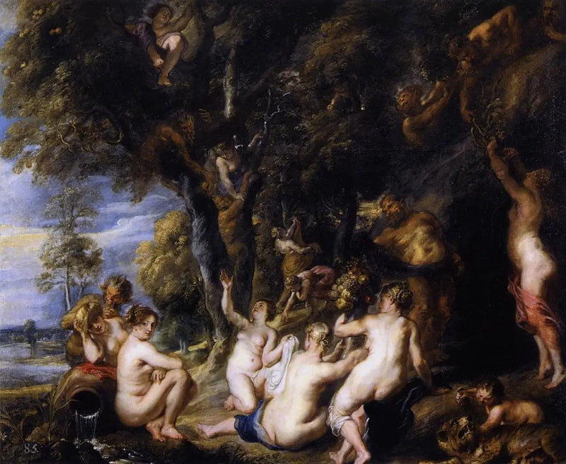 Nymfy i satyry - Peter Paul Rubens