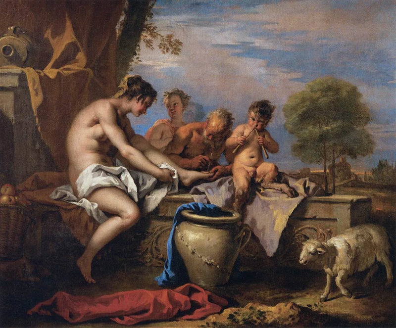 Nymfy i Satyrzy - Sebastiano Ricci