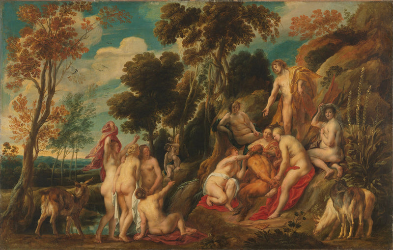 Les nymphes ont coupé la barbe de Pan - Jacob Jordaens