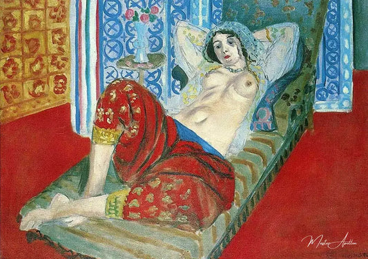 Odalisque à la culotte rouge - Matisse - Reproductions de tableaux et peintures haut de gamme