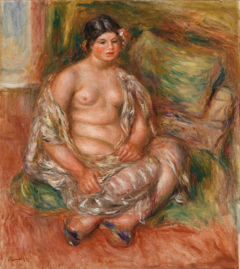 Siedząca odaliska (Siedząca odaliska) - Pierre-Auguste Renoir