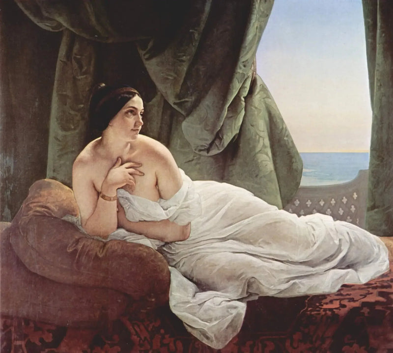 Rozłożona odaliska - Francesco Hayez