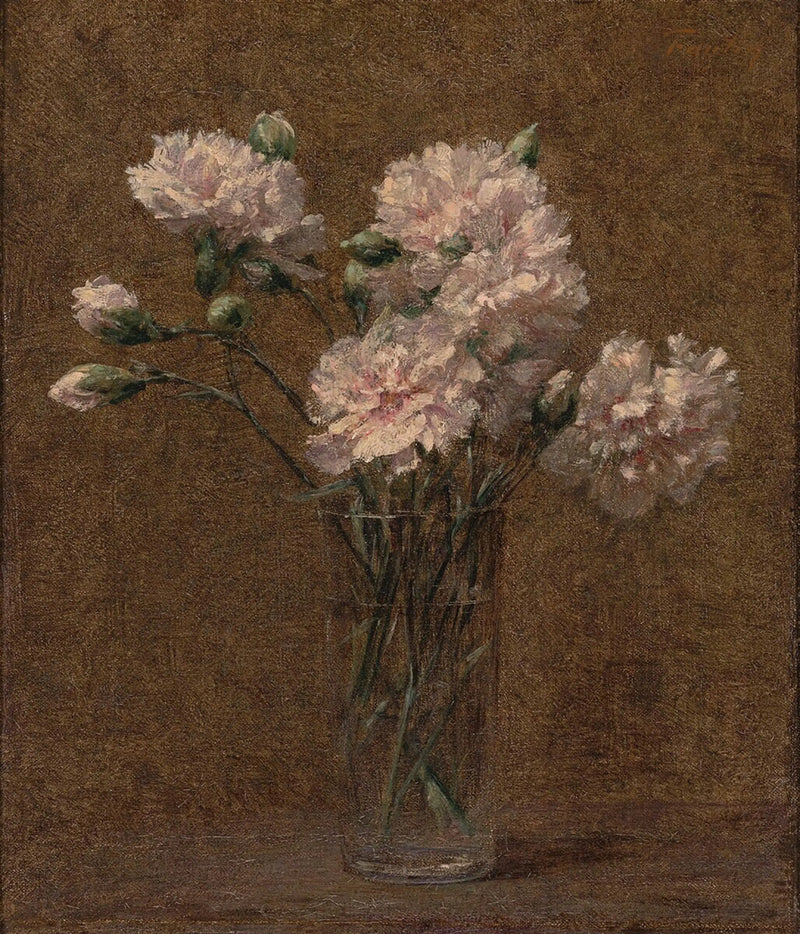 Białe oczka w szklance - Henri Fantin-Latour