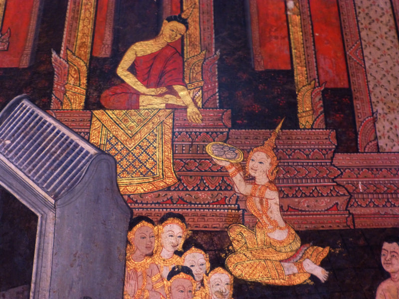 Offrandes devant la cour - Ateliers de Wat Suthat