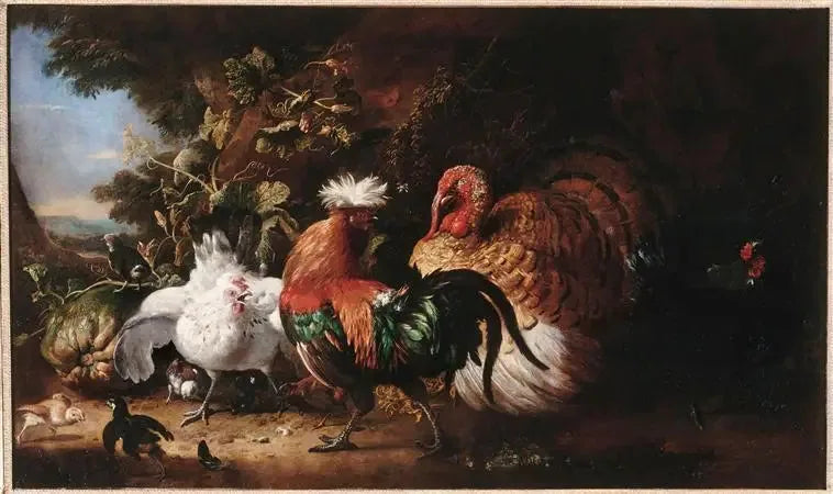 Ptaki gospodarskie - Melchior de Hondecoeter