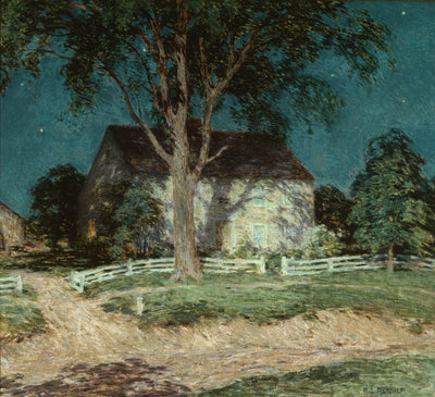 Old Homestead Connecticut - Willard Metcalf - Alpha Reproduction