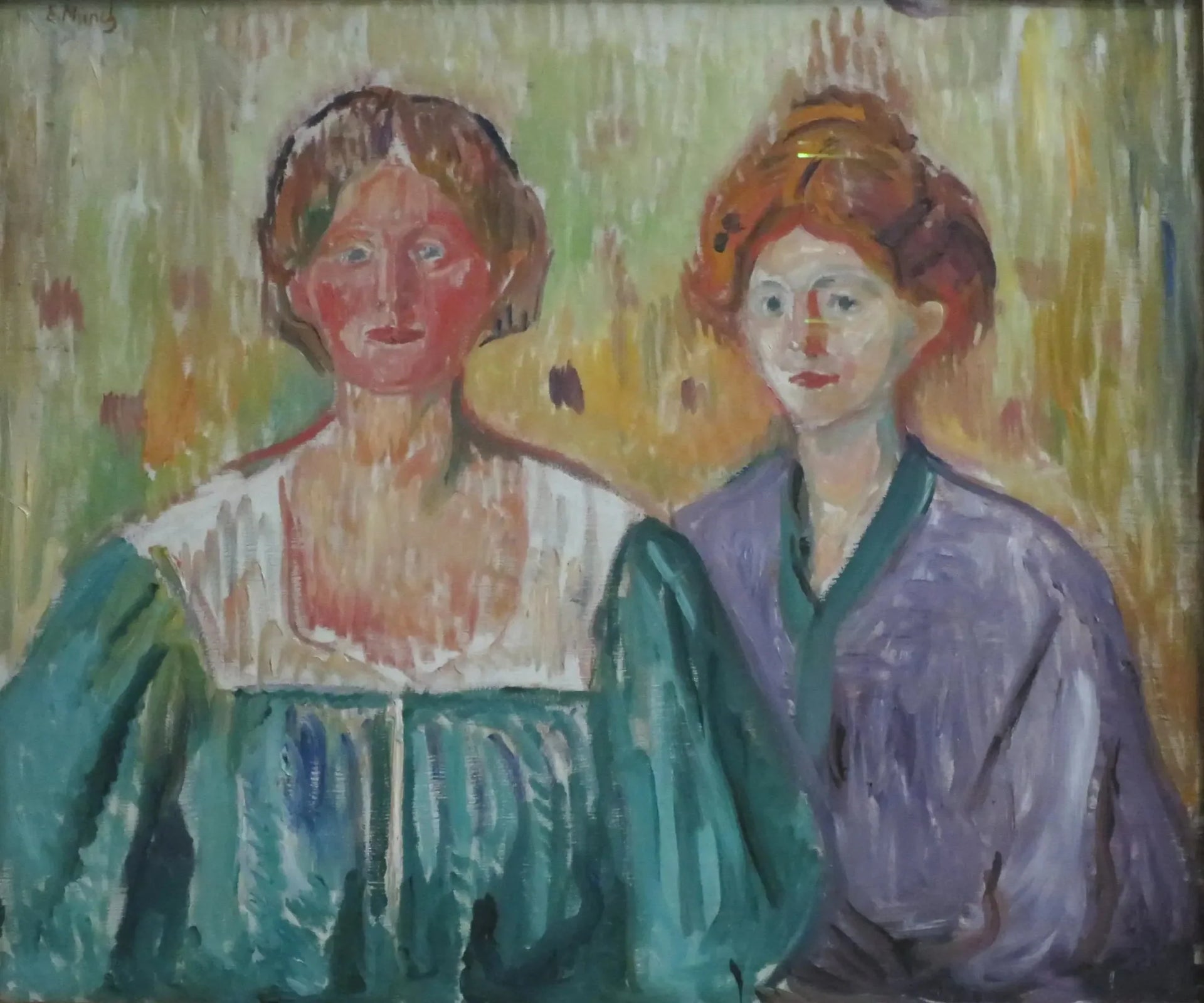 Olga et Rosa Meissner - Edvard Munch image 1 reproduction d’œuvre d’art à l’huile