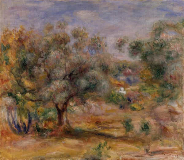 Oliwki w ogrodzie Collettes - Pierre-Auguste Renoir