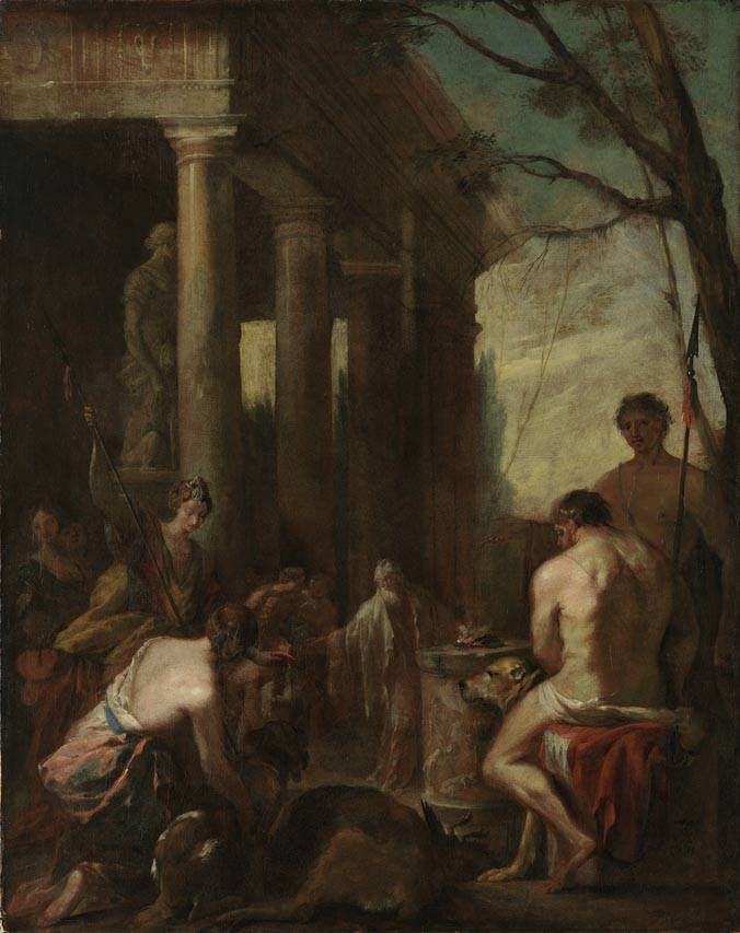 Opferszene - Johann Heinrich Schönfeld