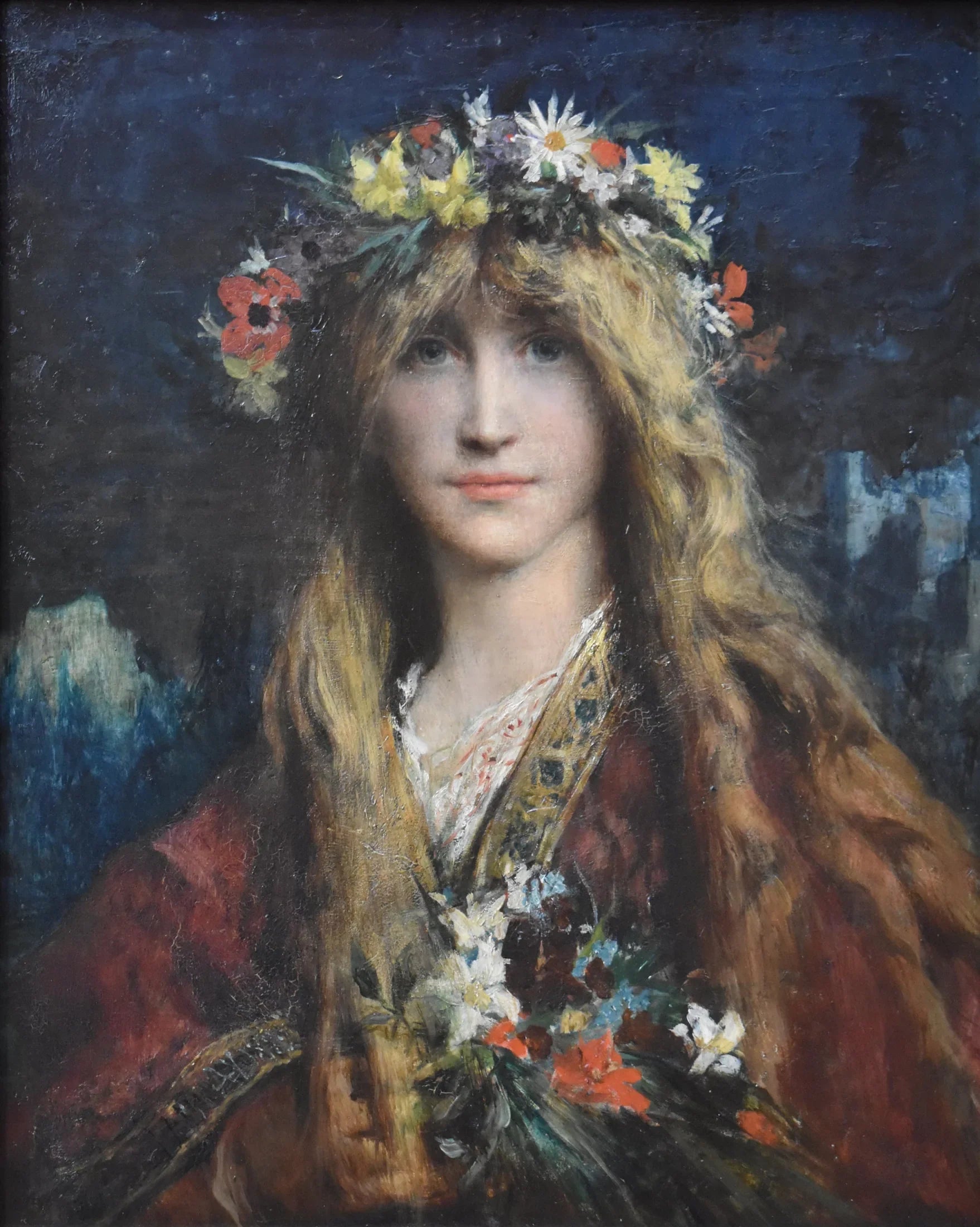 Ophélie - Jules-Élie Delaunay image 1 reproduction de peinture à l’huile