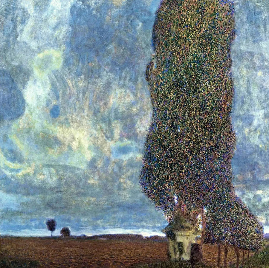Nadchodząca burza (Wielki Topola II) - Gustav Klimt