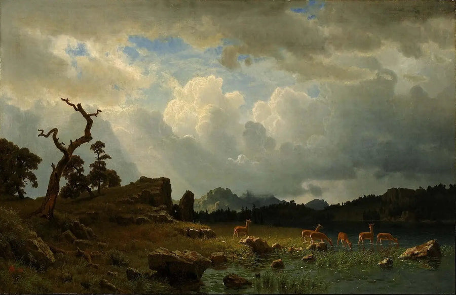 Burza w Górach Skalistych - Albert Bierstadt