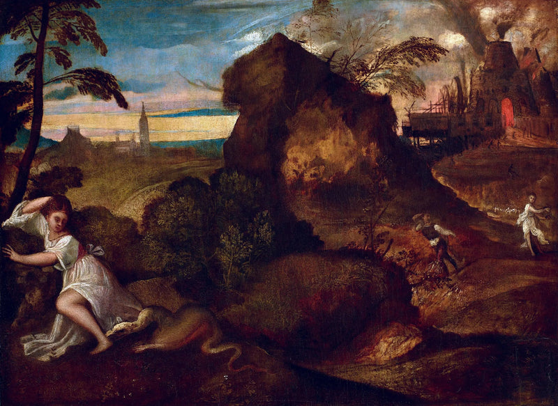 Orfeusz i Eurydyka - Titian