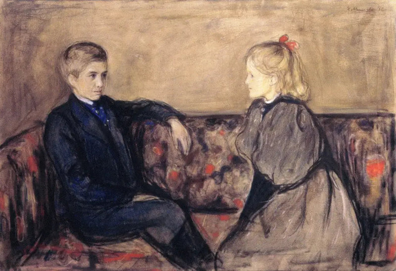 Oscar i Ingeborg Heiberg - Edvard Munch