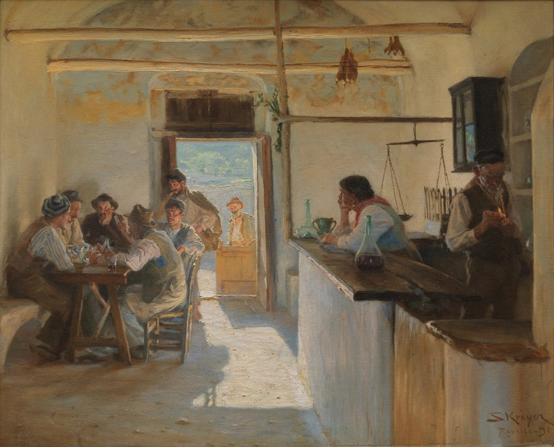 Osteria w Ravello. - Peder Severin Krøyer