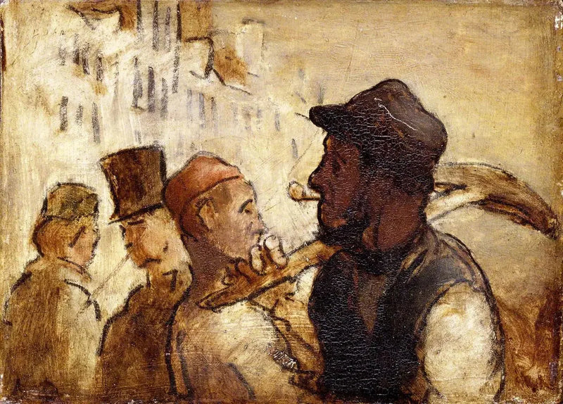 Robotnicy na ulicy - Honoré Daumier