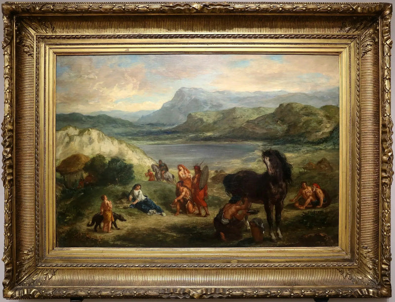 Ovidius u Scytów - Eugène Delacroix