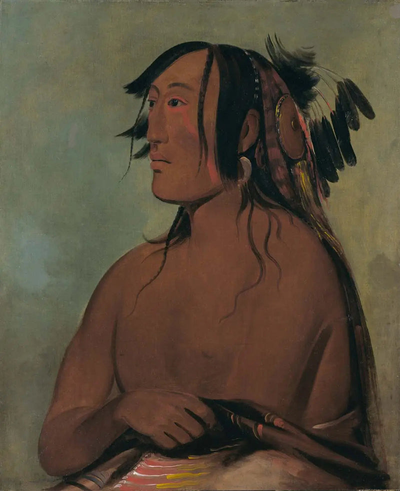 Pa-ris-ka-roó-pa, Dwa kruki, młody - George Catlin